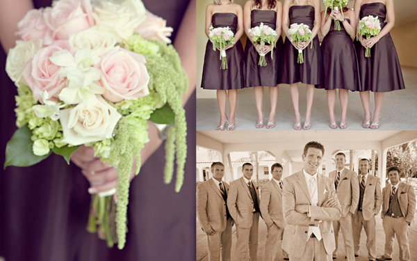 brown bridesmaids dresses, TPC at Eagle Tree, Weston Florida, Ashley & Sam Brockinton photography, ME Productions Brittany and Beau wedding party