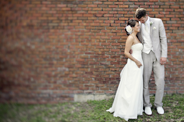 Bride and Groom in front of brick wall, TPC at Eagle Tree, Weston Florida, Ashley & Sam Brockinton photography, ME Productions _MG_8822 copy