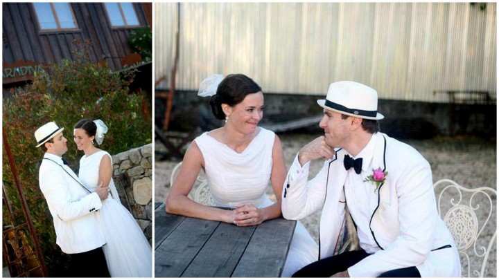 couple after ceremony, Barndiva, Healdsburg, California, Suzanne Karp couple after ceremony
