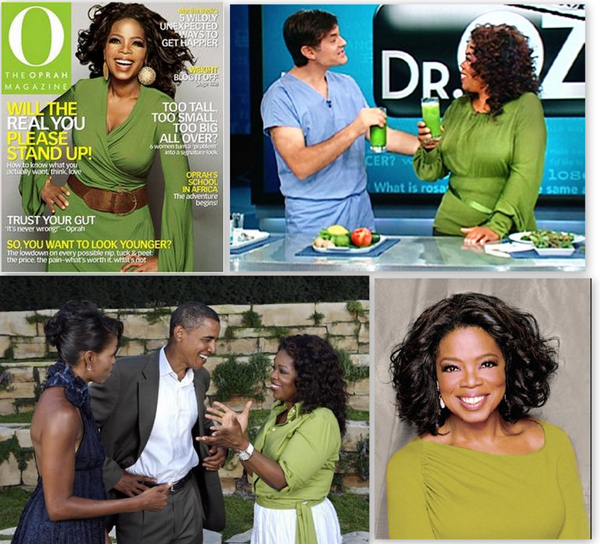 Oprah wearing Green1 Oprah wearing Green1