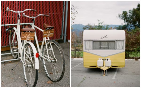 ojai engagement inspiration, vintage yellow camper, beach cruiser bikes, ojai ranch inn, outdoor engagement inspiration backyardojaiengagement (5)