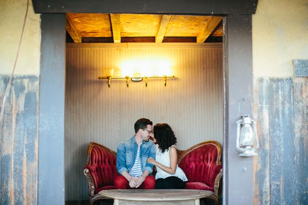 urban engagement, red skinny jeans, chambray shirt, lace shirt, denim vest, striped shirt, rustic, vintage furniture urbanengagementwithhorses (20)