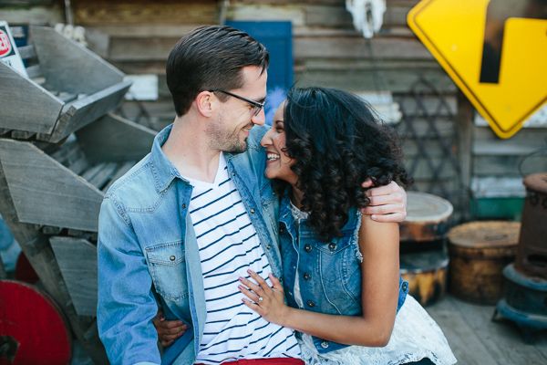 urban engagement, red skinny jeans, chambray shirt, lace shirt, denim vest, striped shirt, rustic urbanengagementwithhorses (7)