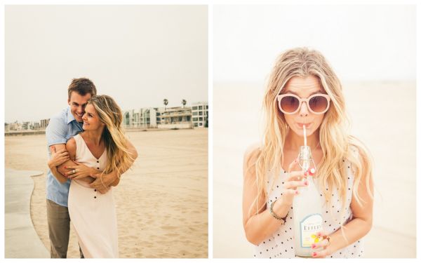 colorful beach love shoot, polka dots, retro sunglasses, lemonade colorfulbeachloveshoot (3)
