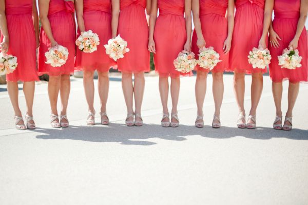 Citrus and Ivory Ballroom Wedding