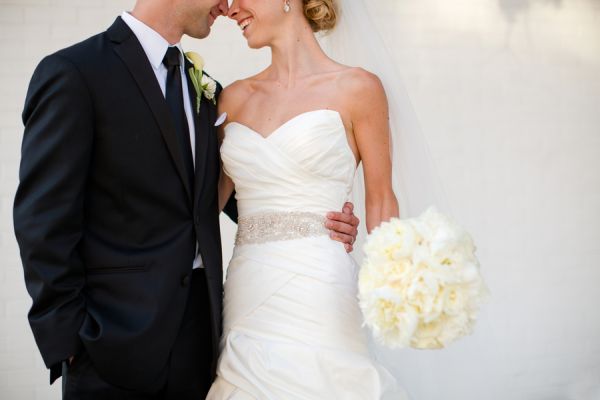 Citrus and Ivory Ballroom Wedding