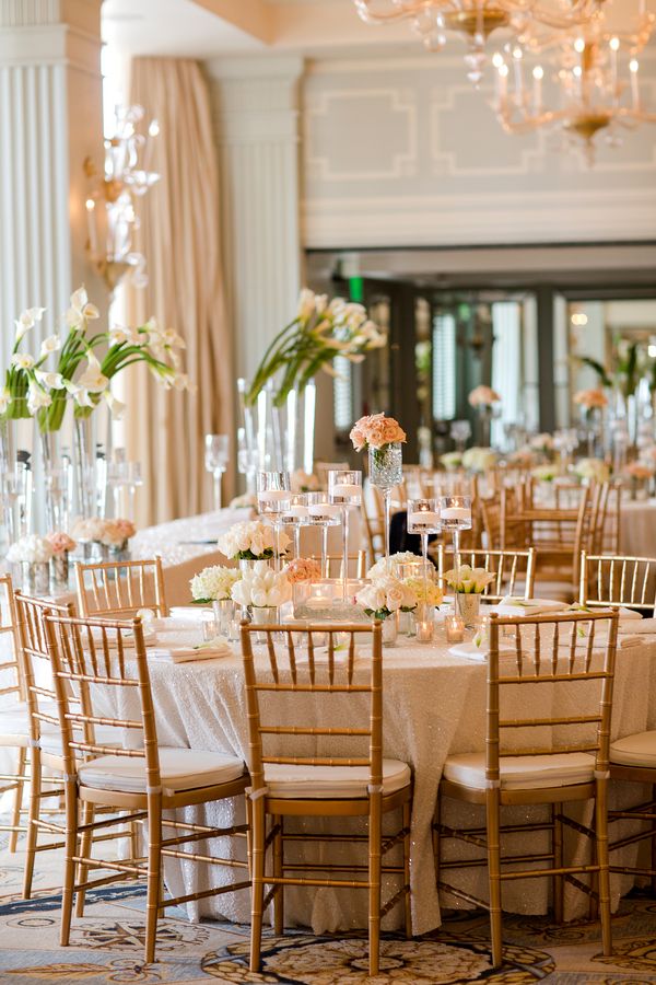 Citrus and Ivory Ballroom Wedding