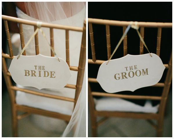 villa wedding bride and groom chairs
