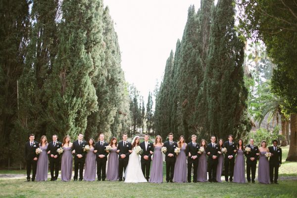 villa wedding wedding party