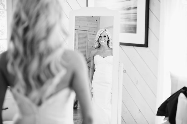 classic san diego wedding, black and white first look, getting ready, bride