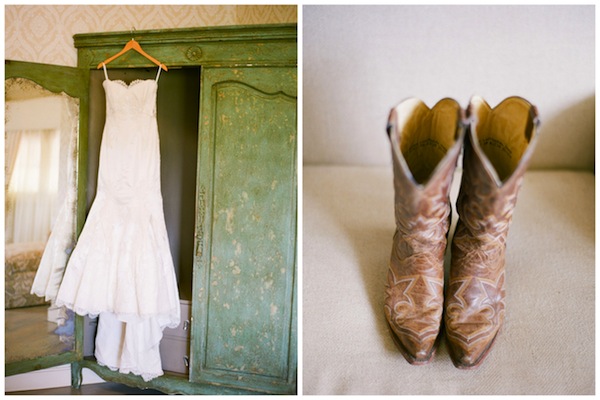military wedding, pippin hill farms, rustic, farm wedding, lace wedding dress, cowboy boots