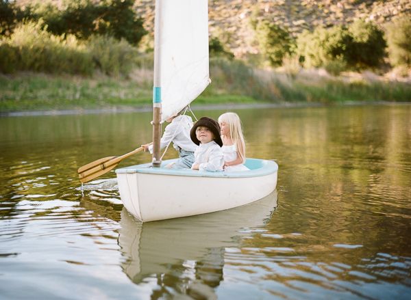Americana Themed Kids Shoot, Sail Boat