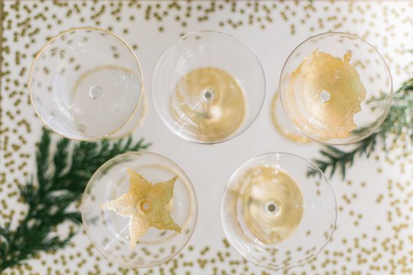Holiday Wine + Craft Party from One Hope Wine + J Wiley Photography, craft night, diy, confetti placemat