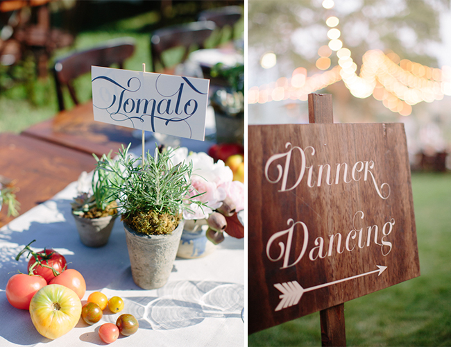 Farmer's Market Vineyard Wedding