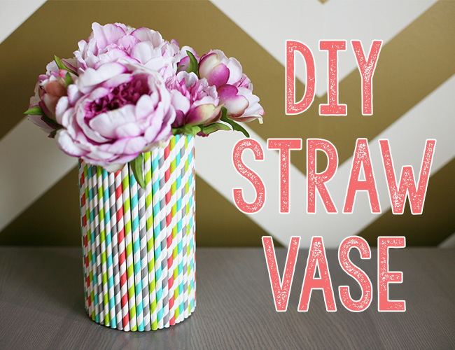 DIY Flower Straws