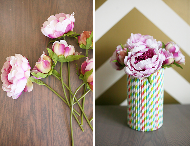 Straw Vase DIY