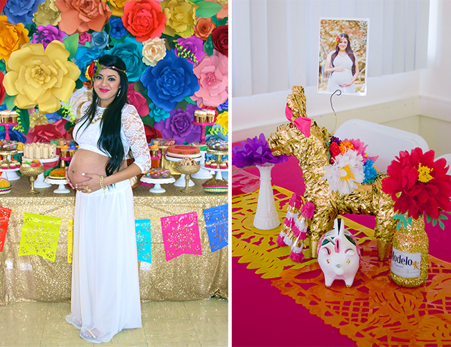 Mexican themed baby sales shower girl