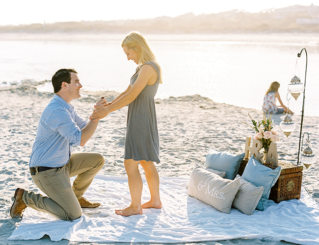 Romantic Beach Proposal