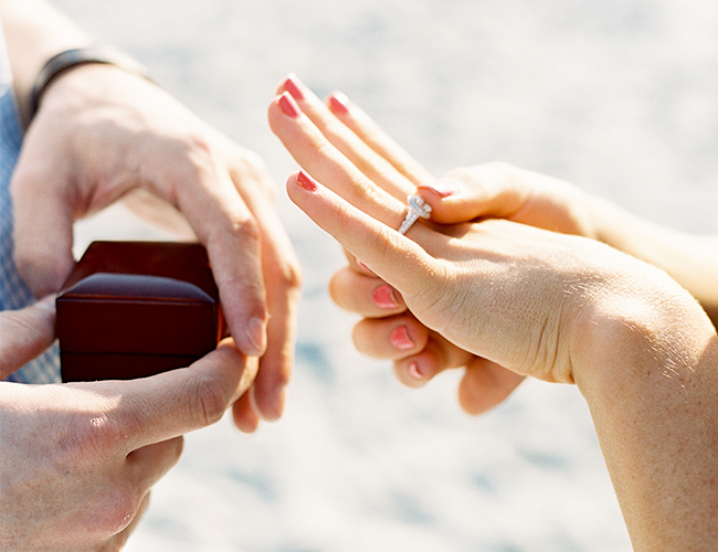 Romantic Beach Proposal