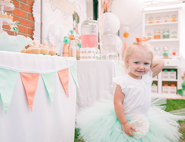 Vintage Peach and Mint Circus Party