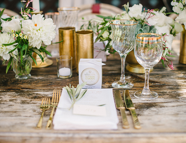 Chic Ivory and Gold Baby Shower