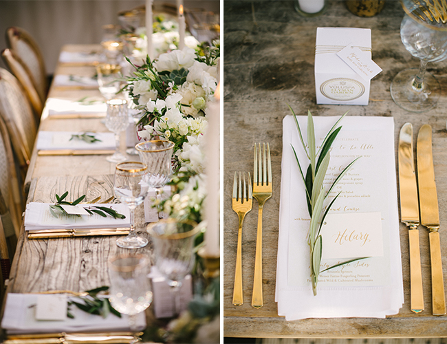 Chic Ivory and Gold Baby Shower