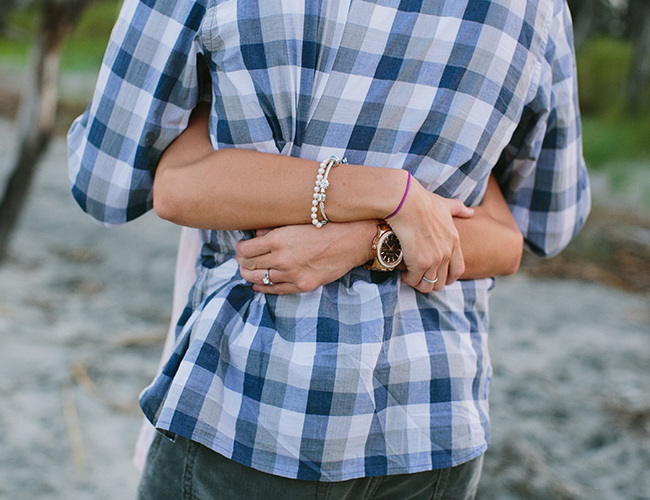 Mason Jar and Photograph Proposal on the Beach - Wedding Blog