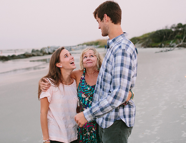 Mason Jar and Photograph Proposal on the Beach - Wedding Blog