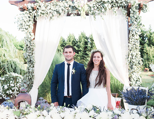 Purple and White Estate Wedding - Wedding Blog