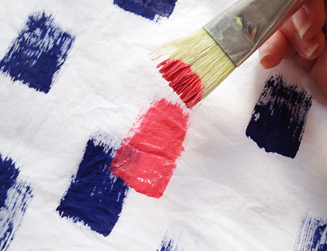 DIY Brush Stroke Scarf - Style Blog