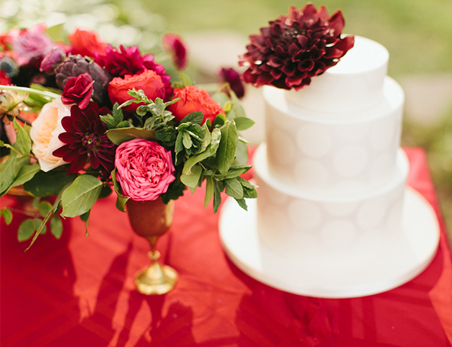 Red and Burgundy Glam Wedding Inspiration - Wedding Blog