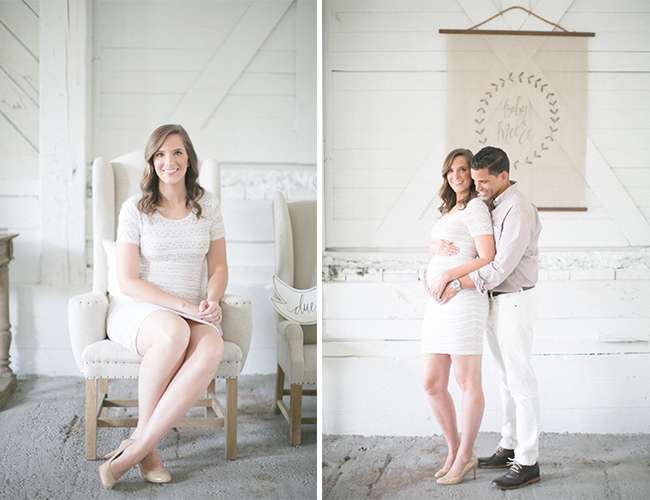 Rustic White Pregnancy Announcement - Baby Blog