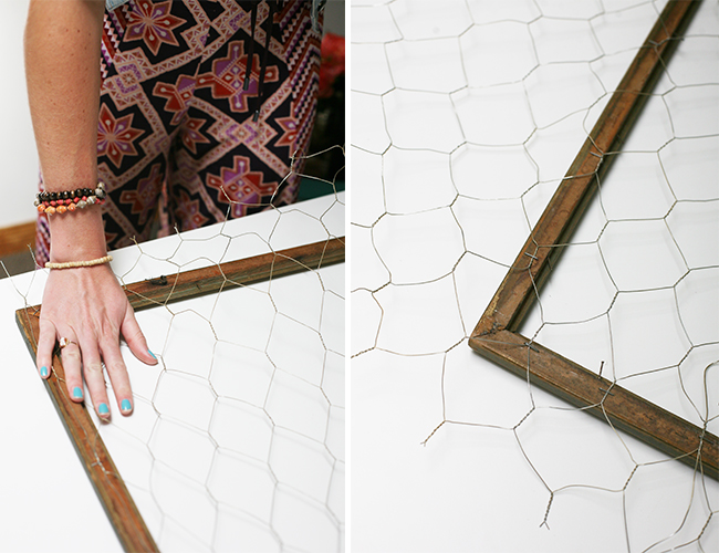 Chicken Wire Frame DIY - DIY Inspired