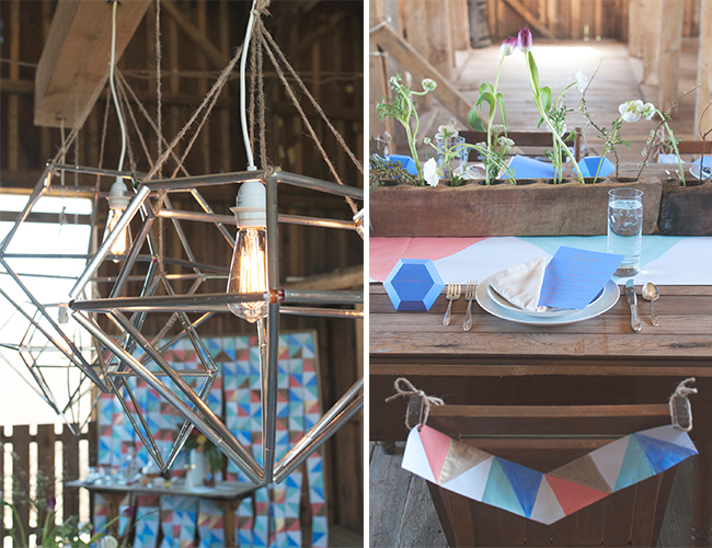 Geometric Barn Wedding Inspiration - Lifestyle Blog