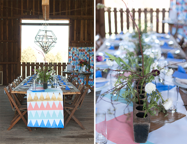 Geometric Barn Wedding Inspiration - Lifestyle Blog