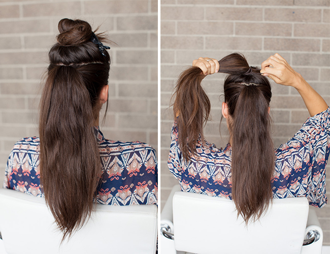 Hair DIY: Double Ponytail - Style Blog