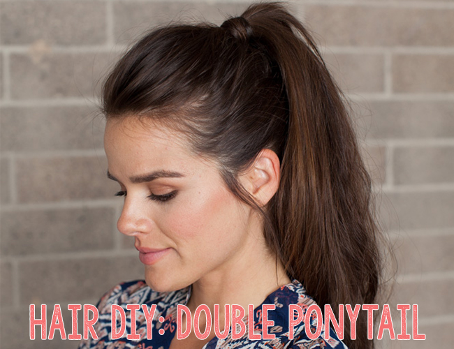 Hair DIY: Double Ponytail - Style Blog