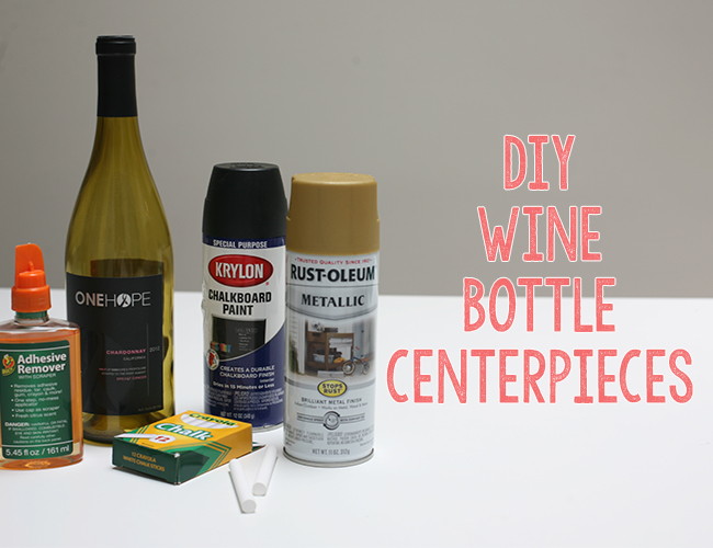 DIY Wine Bottle Centerpieces - Lifestyle Blog