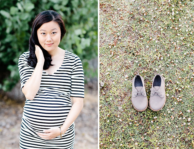 Coastal Striped Maternity Session - Baby Blog