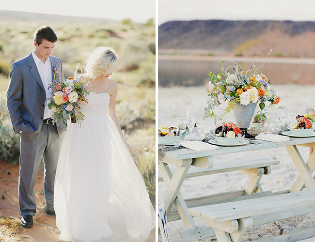 Vintage Beach Wedding Inspiration - Wedding Blog