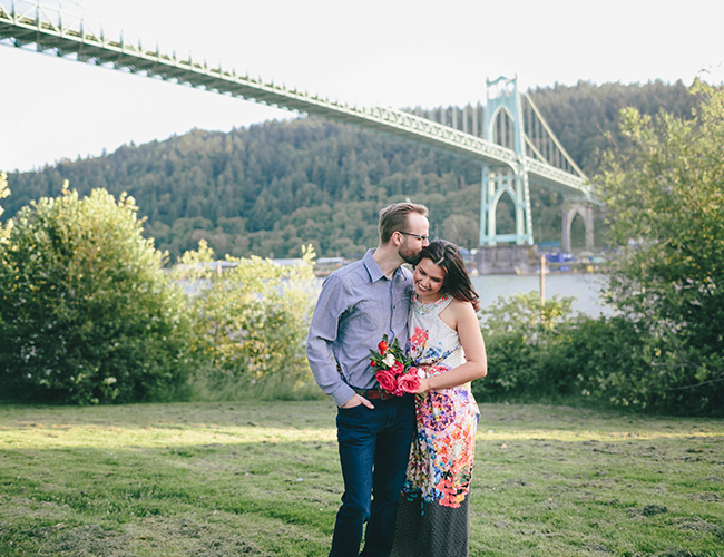 Colorful and Playful Portland Engagement - Wedding Blog