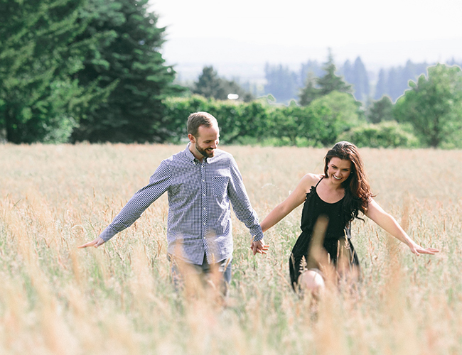 Colorful and Playful Portland Engagement - Wedding Blog