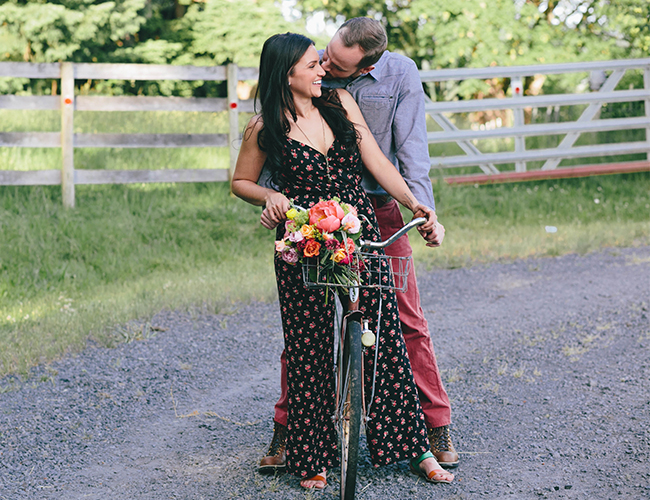 Colorful and Playful Portland Engagement - Wedding Blog