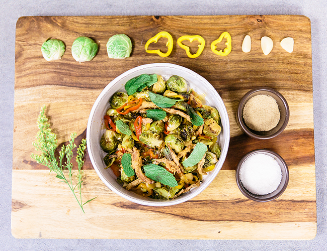 Sweet and Sour Brussels Sprouts