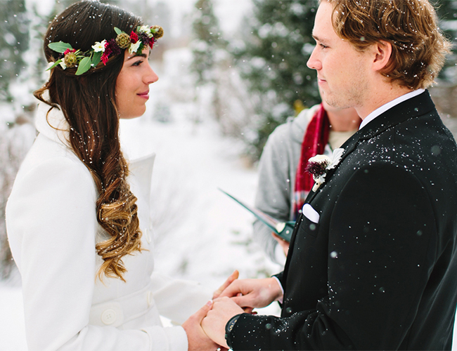 Snowy Winter Elopement