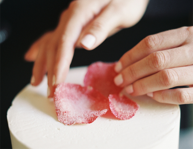 DIY Sugared Rose Petals