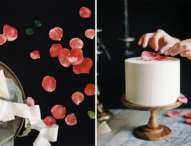 DIY Sugared Rose Petals