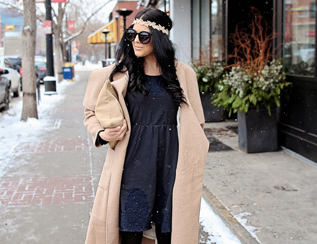 Styling a Dress in Winter with Convey The Moment