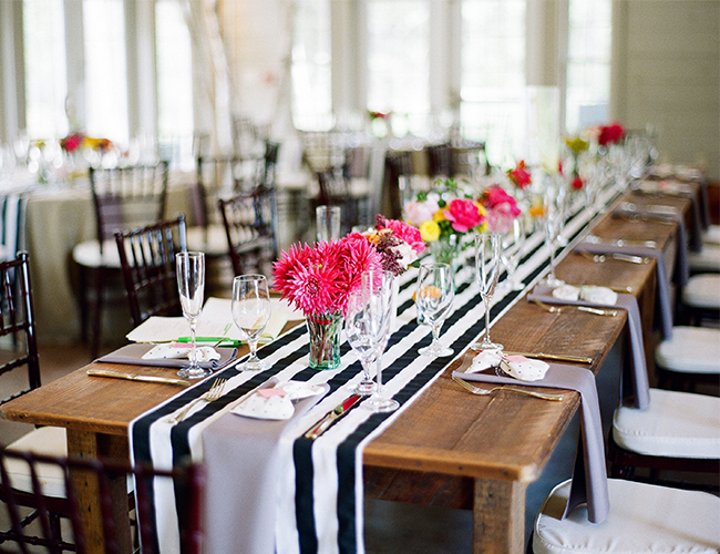 Colorful Striped Wedding