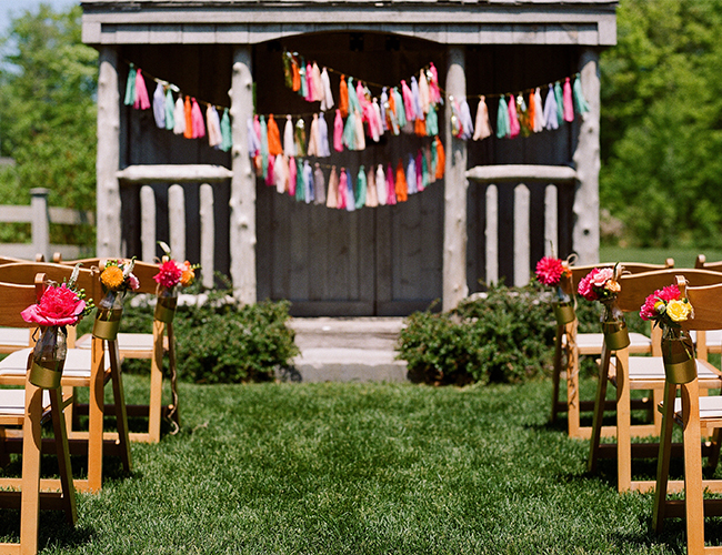 Colorful Striped Wedding